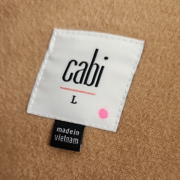 Cabi Camel Wool Blend Coat Double Breasted Classic Knee Length - Picture 7 of 10